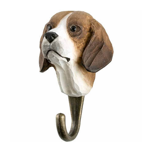 Hand Carved Hook - Dog