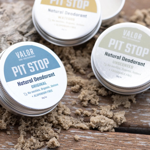 Valor Pit Stop Mini Deodorant - Unscented