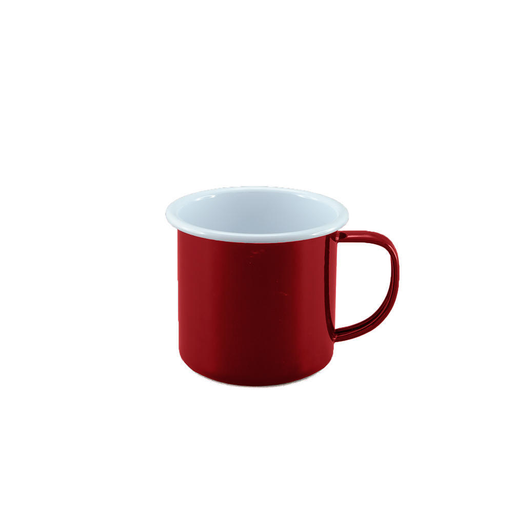 Enamel Mug - Red & White 350mL
