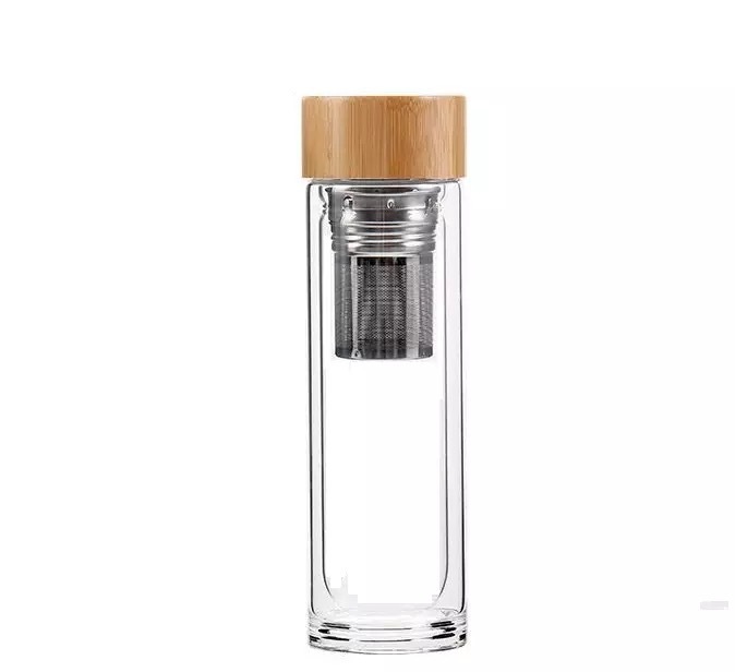 Double-Walled Glass Tea Tumbler