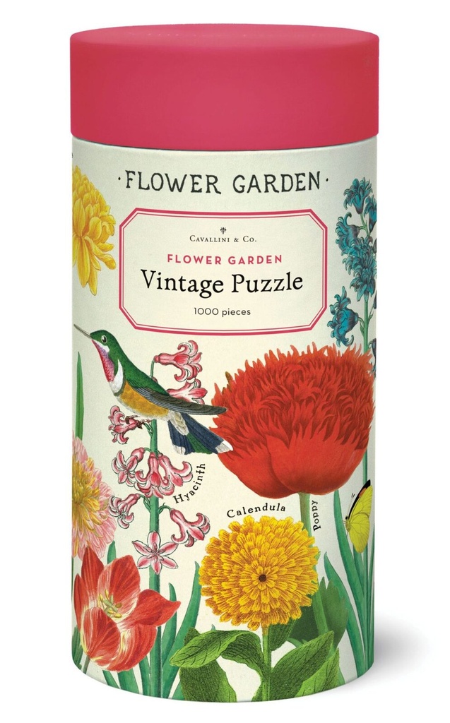 Vintage Puzzle (1000pc) - Flower Garden