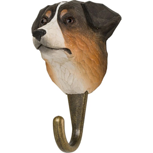 [67970] Hand Carved Hook - Australian Shepherd