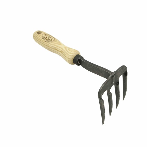 [3023] DeWit twisted 4 tine weed claw - ash handle140mm