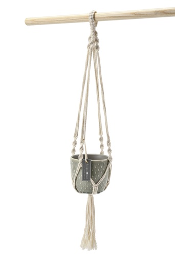 [GIG/HMAC] Glazed Pot Macrame