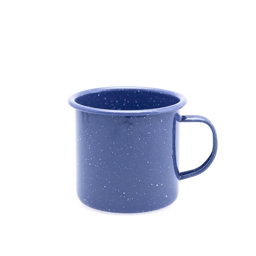 [30771] Enamel Large Mug 500mL - Blue Speckle