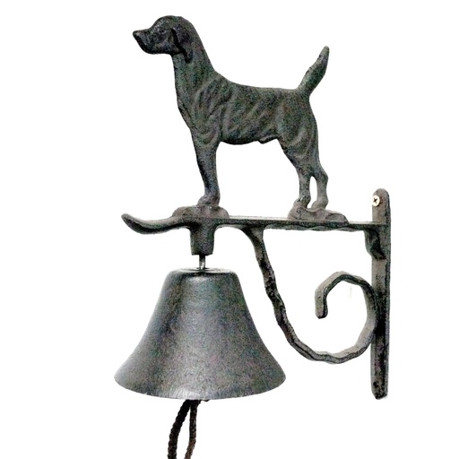 [KA3311] Cast Iron Wall Bell - Dog