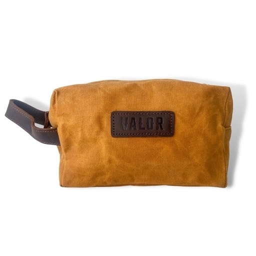 [VA183] Valor Waxed Canvas Toiletry Bag - Mustard
