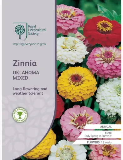 [4210] RHS Seeds - Oklahoma Zinnia Mix