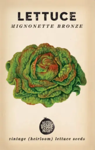 [691057072593] Heirloom Seeds - Lettuce 'Mignonette Bronze' 