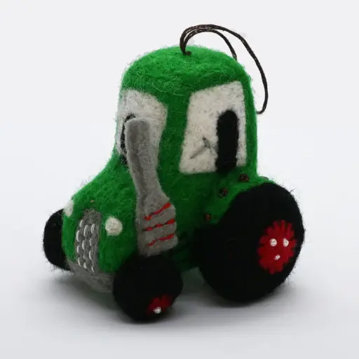 [ORNTRACTOR] Tractor - Handmade Felt Ornament